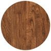 vidaXL Plateau de table Marron Clair &Oslash; 30 x 4 cm Bois de ch&ecirc;ne massif