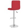 vidaXL Tabourets de bar lot de 2 rouge bordeaux tissu
