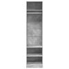 vidaXL Garde-robe Gris b&eacute;ton 50x50x200 cm Bois d'ing&eacute;nierie