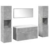 vidaXL Ensemble de meubles de salle de bain 5 pcs gris b&eacute;ton