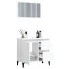 vidaXL Ensemble de meubles de salle de bain 2 pcs blanc brillant