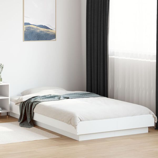 vidaXL Cadre de lit sans matelas blanc 90x200 cm