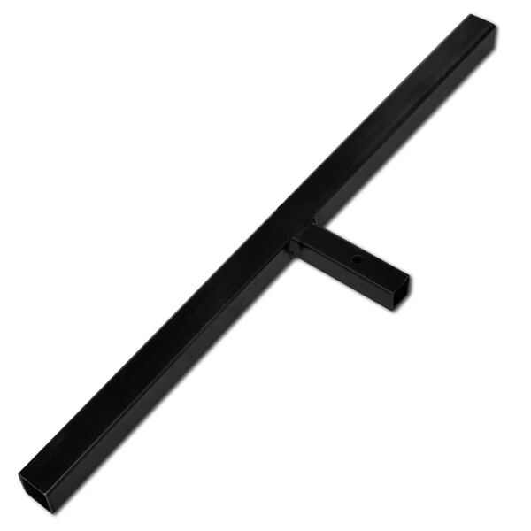 vidaXL Tari&egrave;re de sol avec m&egrave;che de tari&egrave;re spirales 100 mm Acier Noir