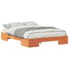 vidaXL Cadre de lit Marron 140 x 190 cm