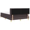 vidaXL Lit &agrave; ressorts avec matelas Taupe 200 x 160 cm Polyester