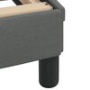 vidaXL Lit avec matelas Hvar gris fonc&eacute; 140x200 cm tissu