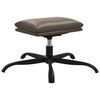 vidaXL Chaise de relaxation et repose-pied Gris anthracite Similicuir