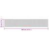 vidaXL Tapis rectangulaire noir 70x400 cm bambou