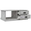 vidaXL Table basse Gris b&eacute;ton 90x50x35 cm Bois d'ing&eacute;nierie