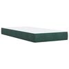 vidaXL Sommier &agrave; lattes de lit avec matelas Vert fonc&eacute; 90x200 cm