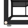 vidaXL Meuble TV noir 160x40x40,5 cm verre tremp&eacute;