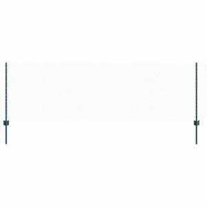 vidaXL Cl&ocirc;ture hexagonale avec poteau 25 x 0,8 m Vert Maille