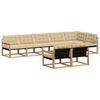 vidaXL Ensemble de canap&eacute;s d'ext&eacute;rieur 8 pc Blanc et Beige