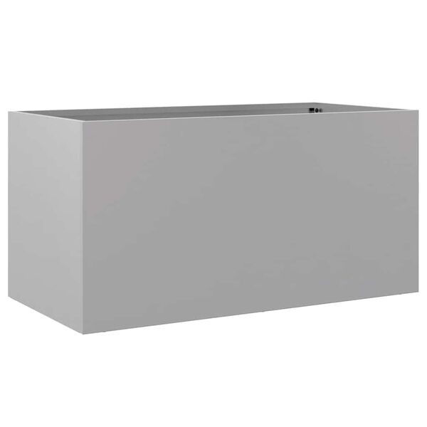 vidaXL Jardini&egrave;re argent&eacute; 62x30x29 cm acier galvanis&eacute;
