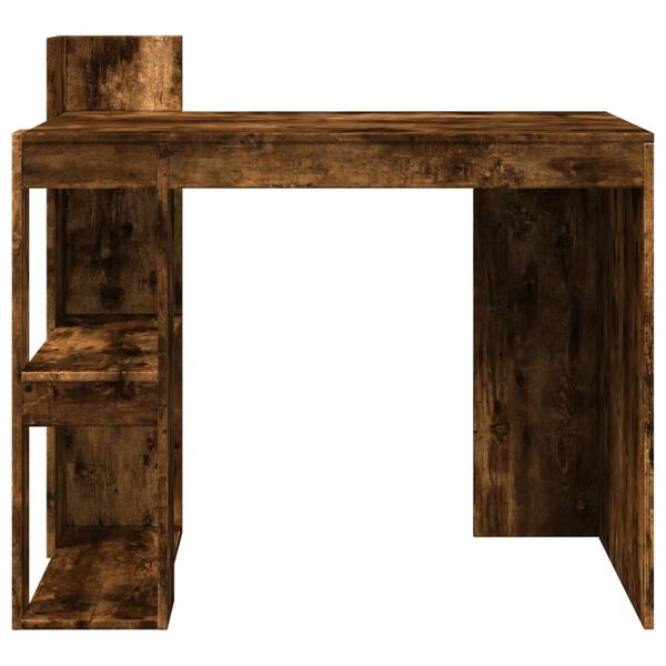 vidaXL Bureau chêne fumé 103,5x56,5x94 cm bois d'ingénierie