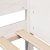 vidaXL Cadre de lit sans matelas blanc 80x200 cm bois massif de pin
