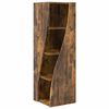 vidaXL Meuble d'angle 32x32x102cm Bois d'ing&eacute;nierie Ch&ecirc;ne fum&eacute;