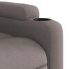 vidaXL Fauteuil inclinable &eacute;lectrique Taupe Tissu