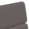 vidaXL Chaises de Salle &agrave; Manger avec Roues 2 pcs Gris 58 x 65 x 98 cm
