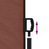 vidaXL Auvent lat&eacute;ral r&eacute;tractable marron 117x300 cm