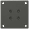 vidaXL Pieds de table basse 4 pi&egrave;ces Anthracite 30-32 cm Acier