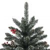 vidaXL Sapin de Noël artificiel avec support Vert 180 cm PVC