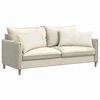 vidaXL Coussins de canap&eacute; 2 pcs Cr&egrave;me 80 x 40 cm