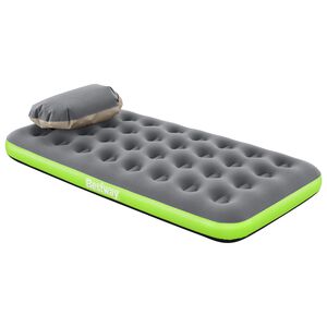 Bestway Matelas pneumatique 1 personne 188 x 99 x 22 cm Gris et Vert