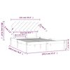 vidaXL Cadre de lit sans matelas blanc 140x190 cm bois massif