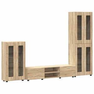 vidaXL Ensemble meuble TV FLORIN 3 pc Ch&ecirc;ne Sonoma Bois d'ing&eacute;nierie