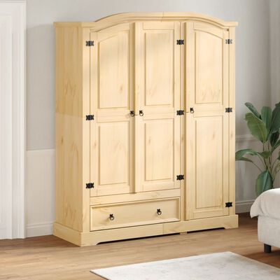 vidaXL Garde-robe Corona 151,5x52x186 cm bois de pin massif