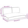 vidaXL Ensemble de coussins 3 pcs Bordeaux Tissu Oxford