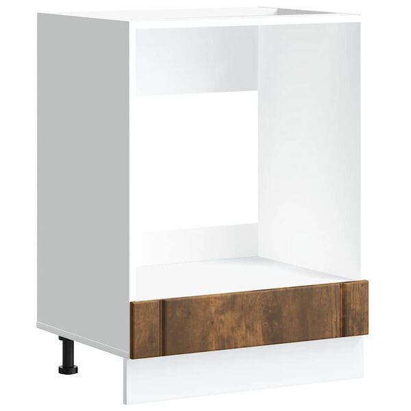 vidaXL Armoire de four Lucca ch&ecirc;ne fum&eacute; bois d'ing&eacute;nierie