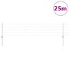 vidaXL Cl&ocirc;ture avec poteau Argent&eacute; 0,4 x 25 m Acier