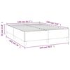 vidaXL Cadre de lit sans matelas marron 140x190 cm similicuir