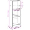 vidaXL Biblioth&egrave;que ch&ecirc;ne marron 40x24x109 cm bois d'ing&eacute;nierie