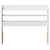 vidaXL T&ecirc;te de lit avec &eacute;tag&egrave;res blanc 100 cm bois massif de pin