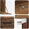 vidaXL Meuble mural Bois ancien 80 x 36.5 x 35 cm Bois d'ing&eacute;nierie