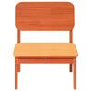 vidaXL Chaises de jardin lot de 2 cire marron 60x52,5x72 cm