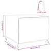vidaXL Housse pour mobilier d'extérieur Noir 100 x 100 x 70 cm 210D