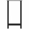 vidaXL Pieds de table de bar Noir 2 pi&egrave;ces 50 x (90-91) cm Acier