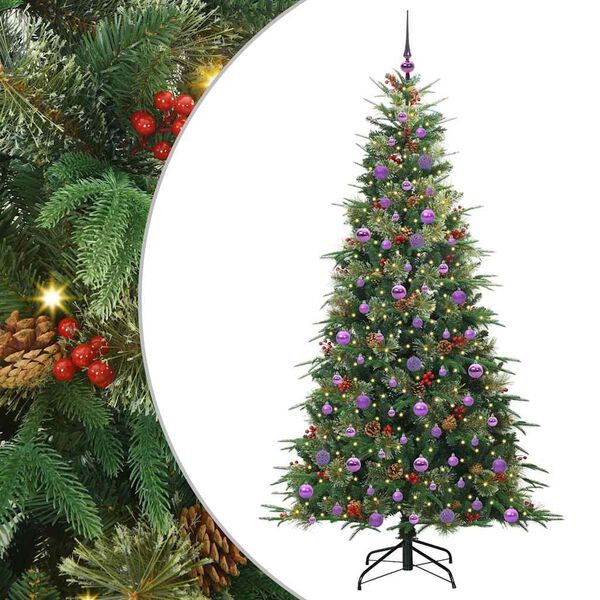 vidaXL Sapin de No&euml;l Artificiel &agrave; Branches Articul&eacute;es Vert 210 cm