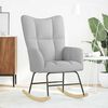vidaXL Chaise &agrave; bascule gris nuage tissu