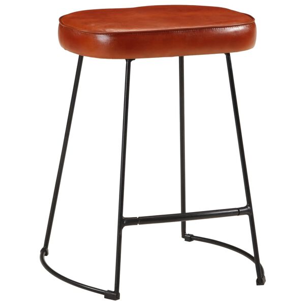 vidaXL Tabourets de bar lot de 2 marron fonc&eacute; 40x29,5x53 cm