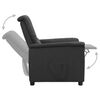 vidaXL Fauteuil inclinable Gris fonc&eacute; Tissu