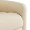 vidaXL Fauteuil de massage inclinable Cr&egrave;me Tissu