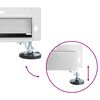 vidaXL Drain de Douche Mont&eacute; au Mur Argent&eacute; 90 cm Acier Inox 304