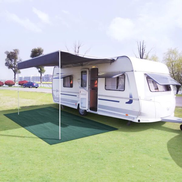 vidaXL Tapis de tente 300x400 cm Vert