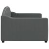 vidaXL Lit de repos sans matelas gris fonc&eacute; 90x200 cm tissu