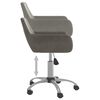 vidaXL Chaises pivotantes &agrave; manger lot de 2 Gris fonc&eacute; Velours